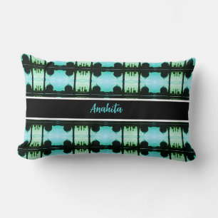 Coussin Rectangle Mosquée de Fatima de Qom en Iran vintage