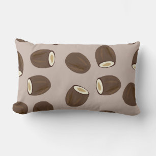Coussin Rectangle Motif à la noix de coco