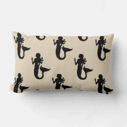 Coussin Rectangle motif à thème MermAID nautique amusant |