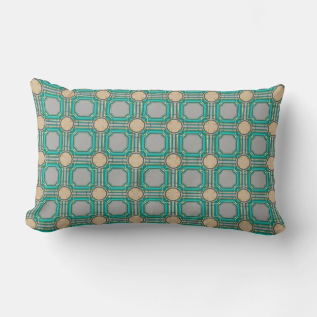 Coussin Rectangle motif abstrait (Recto)