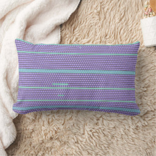 Coussin Rectangle Motif abstrait géométrique moderne rayé 1291