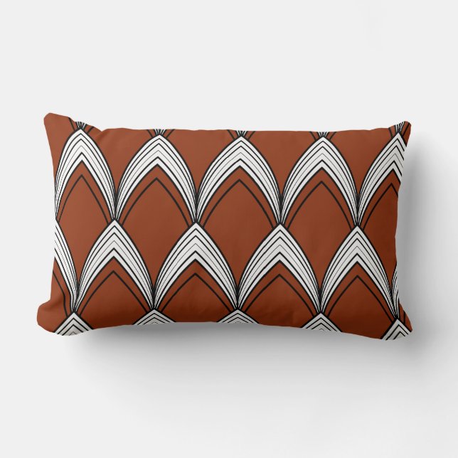 Coussin Rectangle Motif Arches Art déco (Recto)