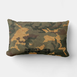 Coussin Rectangle Motif camouflage vert vintage 2020