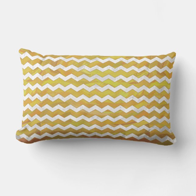 Coussin Rectangle Motif Chevron à l'ananas (Recto)