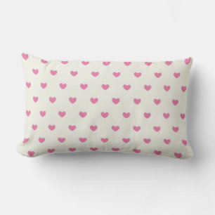 Coussin Rectangle Motif Coeurs roses mignons