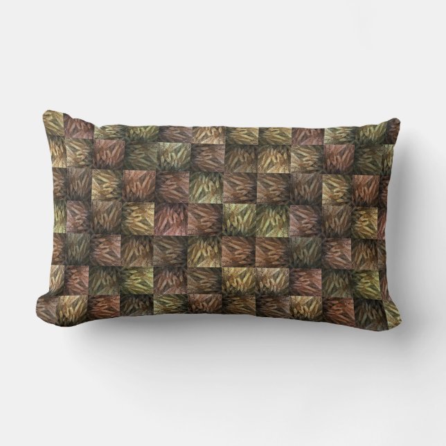 Coussin Rectangle Motif de brindilles de blé (Recto)