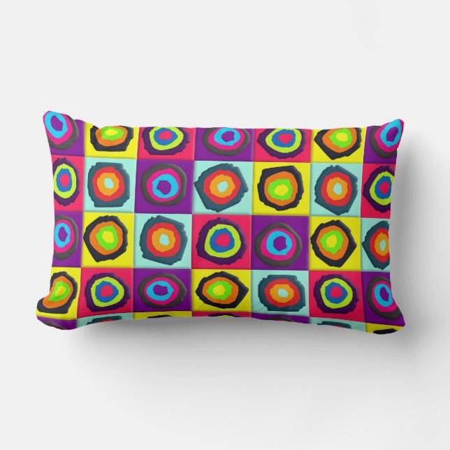 Coussin Rectangle motif de cercles  (Recto)