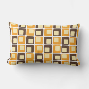 Coussin Rectangle motif de formes Carré rétro les années 70
