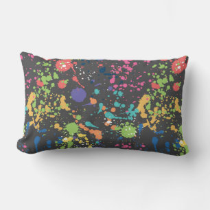 Coussin Rectangle Motif de grunge incolore avec eau sp