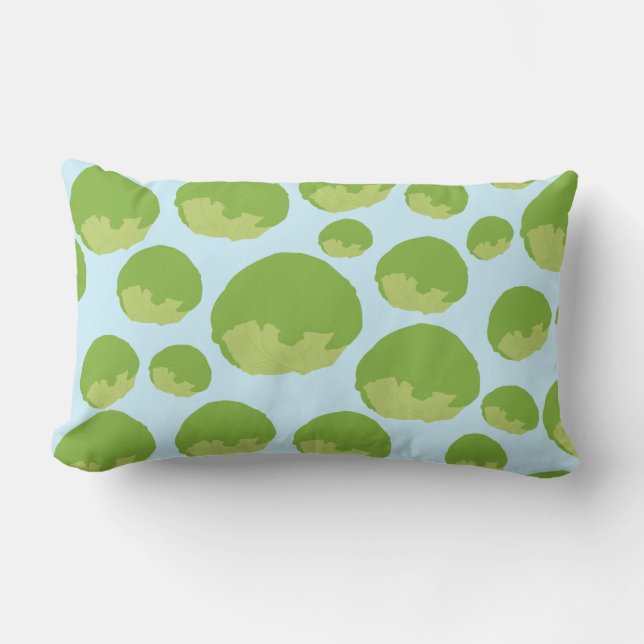 Coussin Rectangle Motif de laitue (Recto)