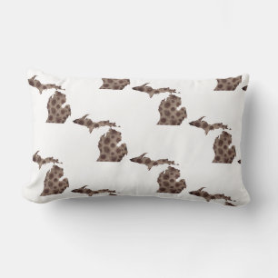 Coussin Rectangle Motif de pierres de Petoskey