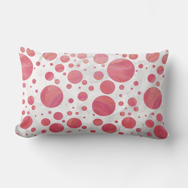 Coussin Rectangle Motif de point saumoné de remous (Recto)