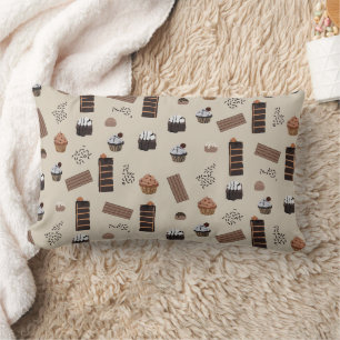 Coussin Rectangle Motif de thème chocolat
