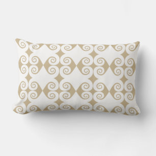 Coussin Rectangle Motif Diamant Bouclé