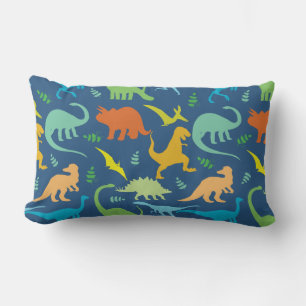 Coussin Rectangle Motif Dinosaure coloré