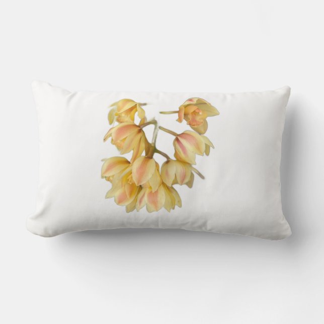 Coussin Rectangle Motif d'orchidée Pillo (Recto)