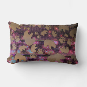 Coussin Rectangle Motif d'ours