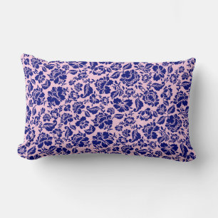 Coussin Rectangle motif feuille.13.bw Lpink BG