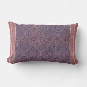 Coussin Rectangle Motif Fleurs Violettes