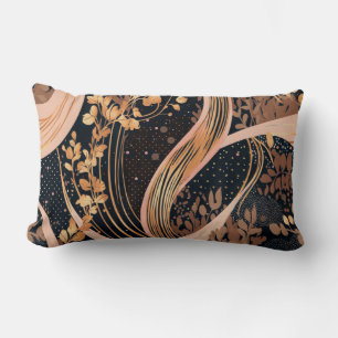 Coussin Rectangle motif floral Abstrait, pois, vignes