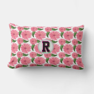 Coussin Rectangle Motif floral personnalisé à l'aquarelle