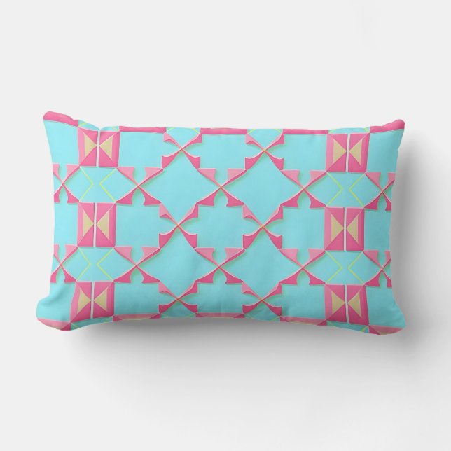 Coussin Rectangle Motif géométrique Abstrait (Recto)