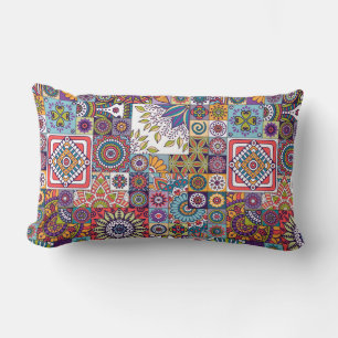 Coussin Rectangle Motif marocain en carreaux