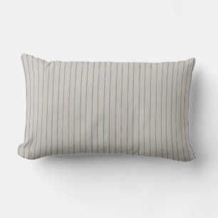 Coussin Rectangle Motif minimaliste rayure gris bleu taupe