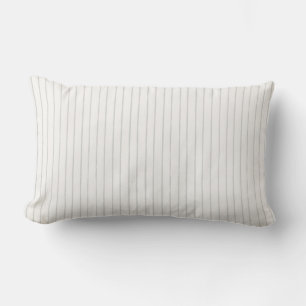 Coussin Rectangle Motif minimaliste rayure grise sauge crème