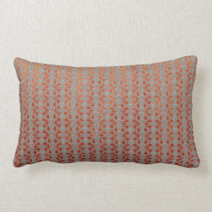 Coussin Rectangle Motif rouge et orange d'Ombre