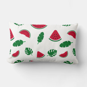 Coussin Rectangle Motif sans couture d'été de pastèque tropicale