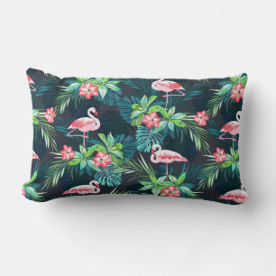 Coussin Rectangle Motif sans couture tropicale estivale avec bir fla