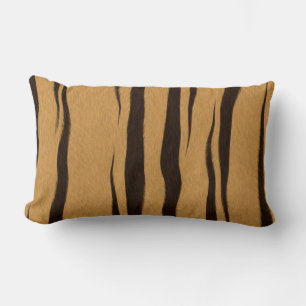 Coussin Rectangle Motif Tiger Stripes.