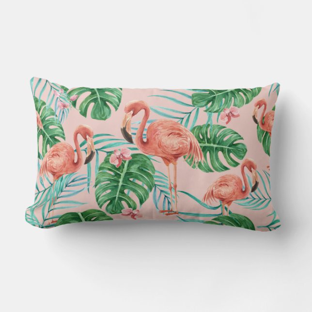 Coussin Rectangle Motif tropical (Recto)