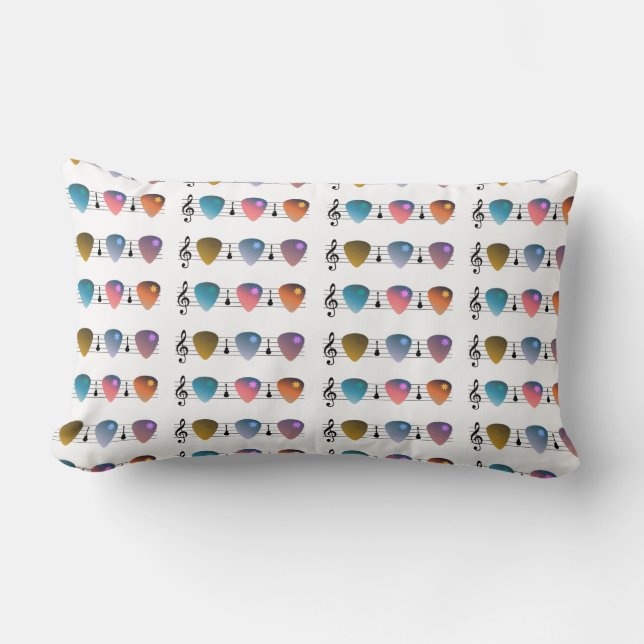 Coussin Rectangle Musique guitare (Recto)