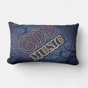 Coussin Rectangle Musique vintage 60's