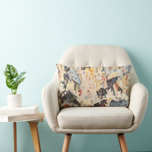 Coussin Rectangle Musique vintage, Jazz Art Déco, Rhapsody en Bleu