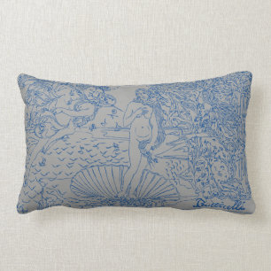 Coussin Rectangle Naissance de Vénus Sandro Botticelli Blue Grey