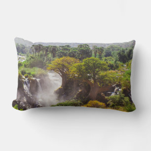 Coussin Rectangle Namibie Epupa Falls Baobabs Paysage