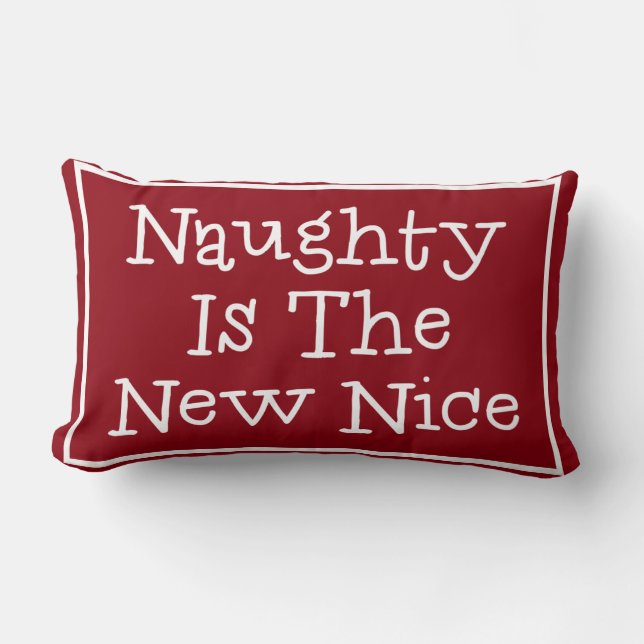 Coussin Rectangle Naughty Est Le Nouveau Nice (Recto)