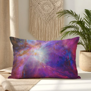 Coussin Rectangle Nébuleuse d'Orion teintée de rose