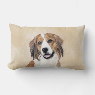 Coussin Rectangle Nederlandse Kooikerhondje Peinture - Chien Art