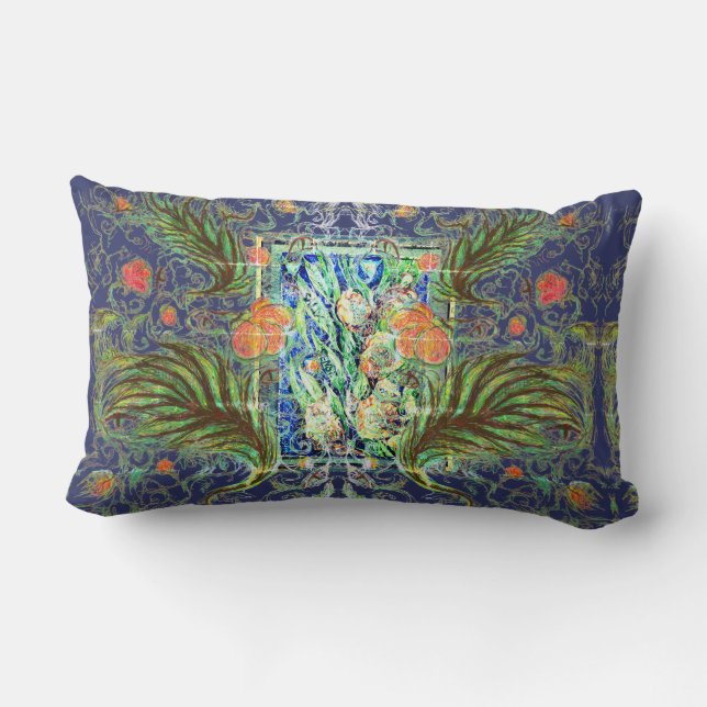 Coussin Rectangle Neighbours from the edge  (Verso)