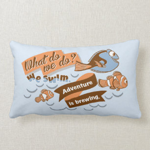 Coussin Rectangle Nemo, Marlin et Dory  L'aventure brasse