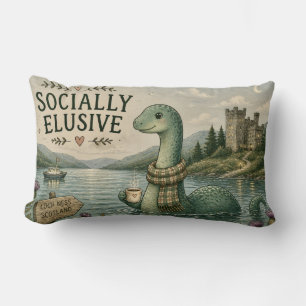 Coussin Rectangle Nessie Cryptide Confortable Élusive Socialement Lo