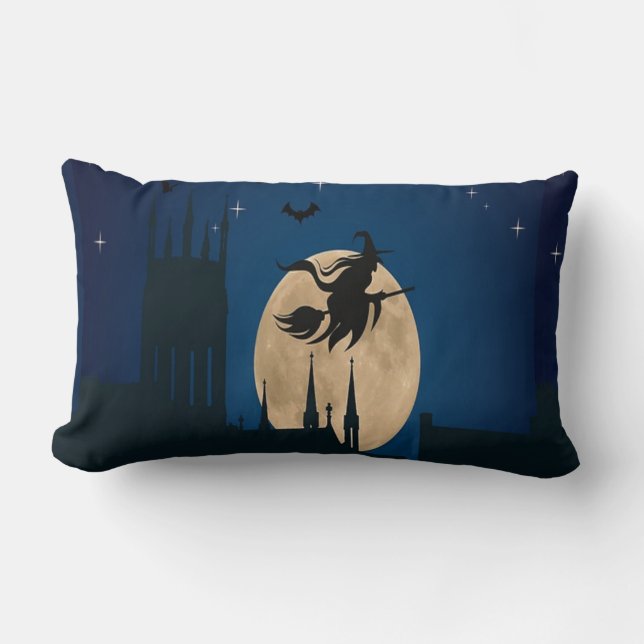 Coussin Rectangle Night d'Halloween (Recto)