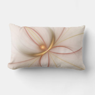 Coussin Rectangle Noble Cuivre Et Or Abstrait Art Fractal Moderne