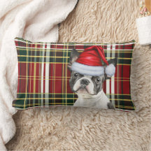 Noël Boston Terrier Dog Holiday Plaid