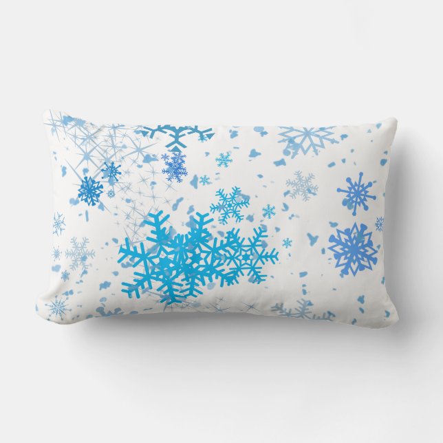 Coussin Rectangle Noël neige (Recto)