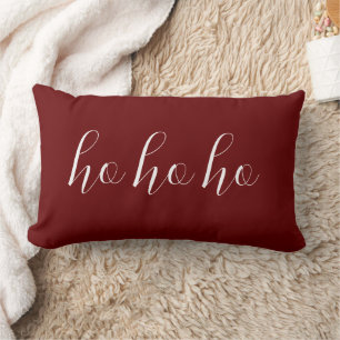 Coussin Rectangle Noël Père Noël célèbre Script Ho Ho Ho Ho